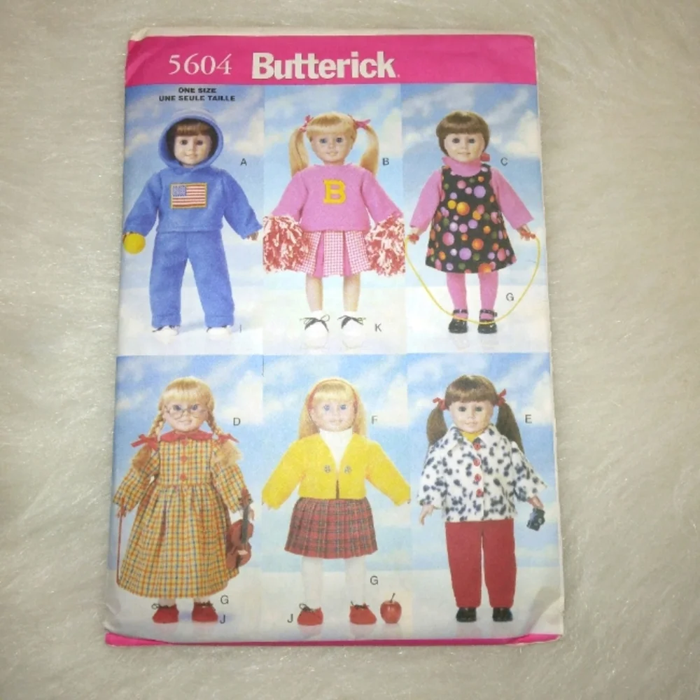 Butterick 5604 Clothes for American Girl Doll &18